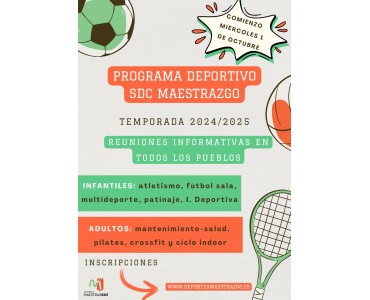 PROGRAMA DEPORTIVO TEMPORADA 2025-2026